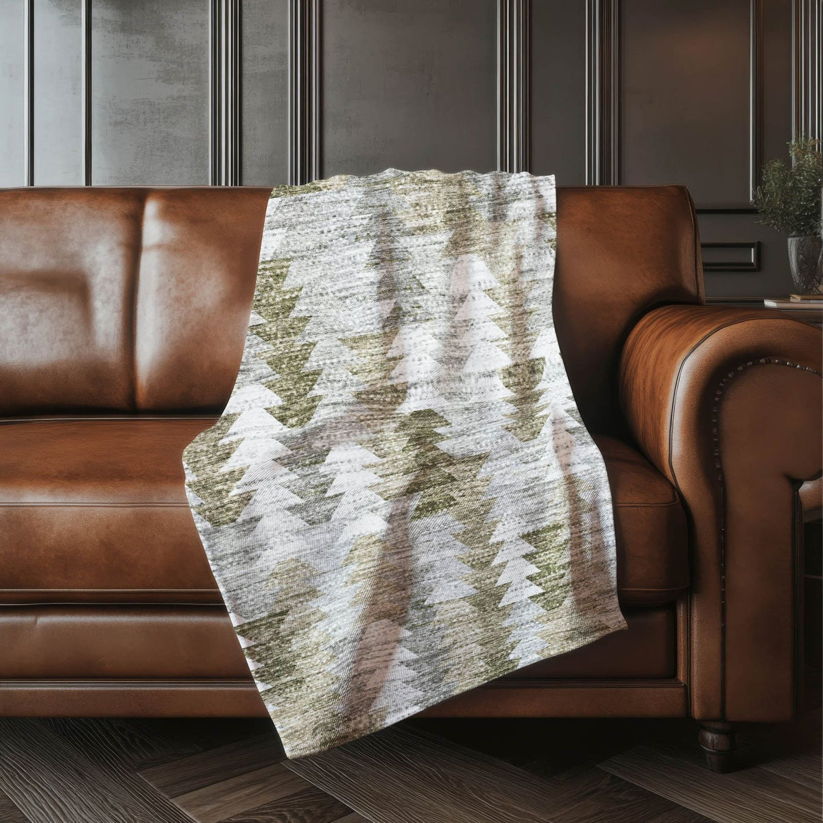 Addison Rugs Angled Checks 50" x 70" Throw Blanket