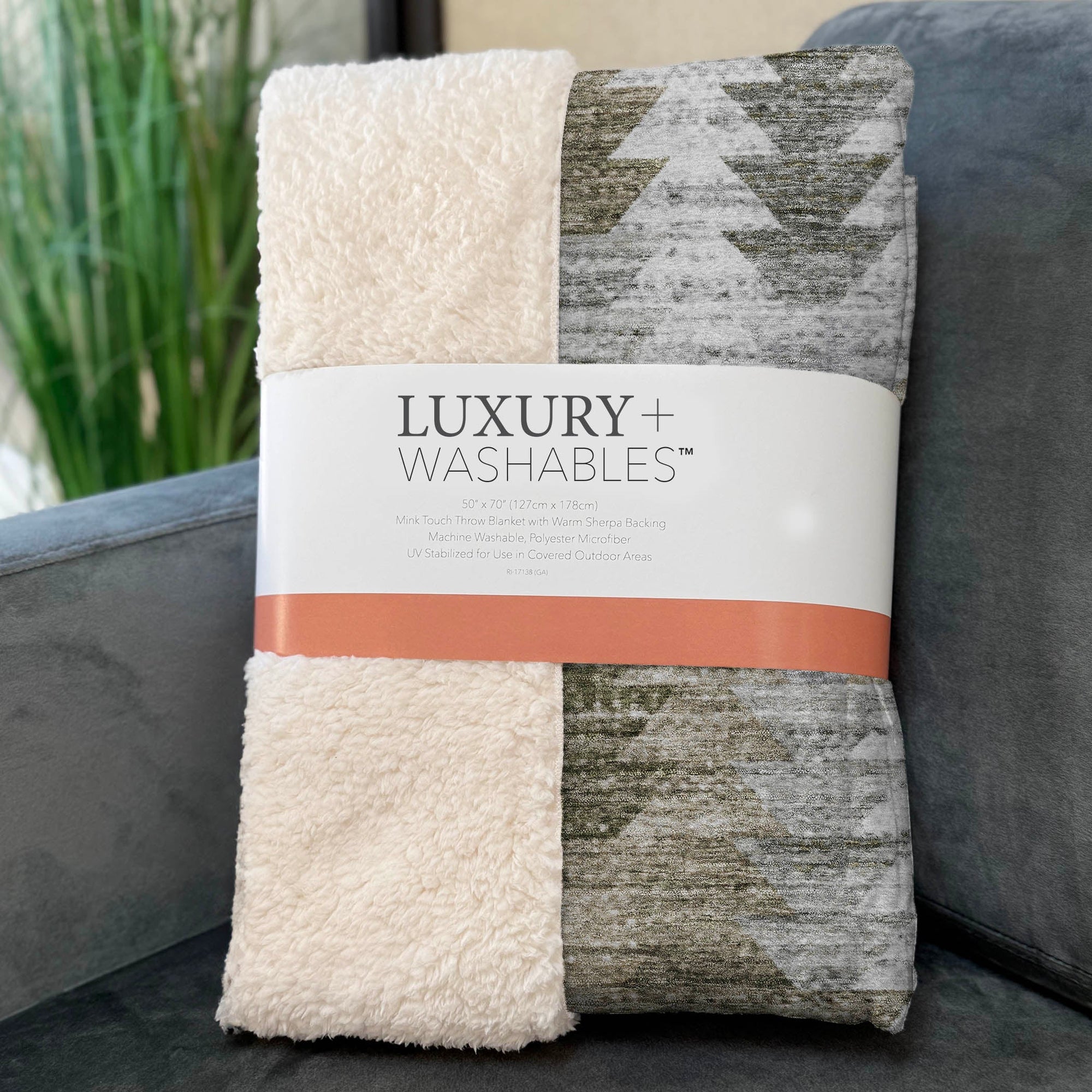 Addison Rugs Angled Checks 50" x 70" Throw Blanket