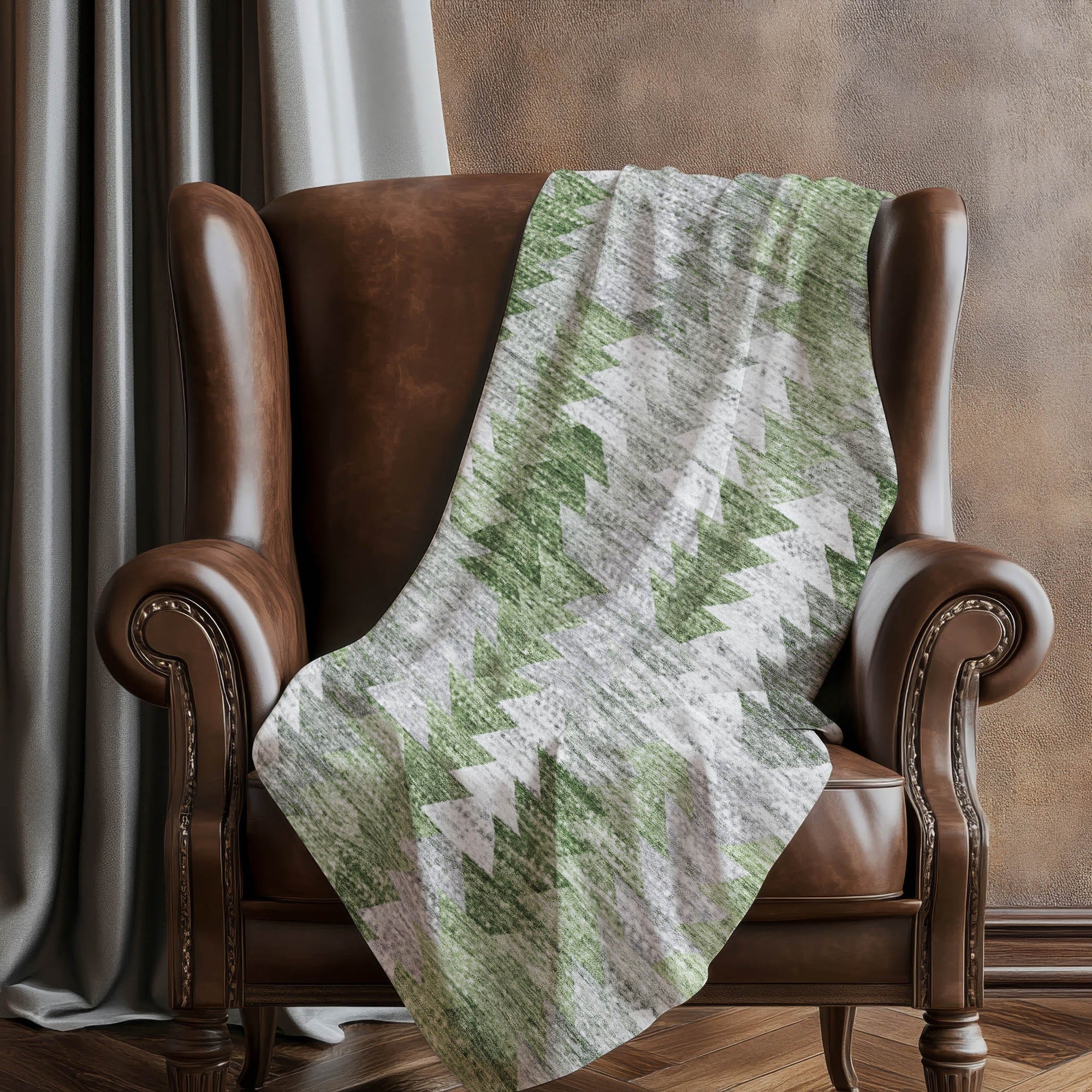 Addison Rugs Angled Checks 50" x 70" Throw Blanket
