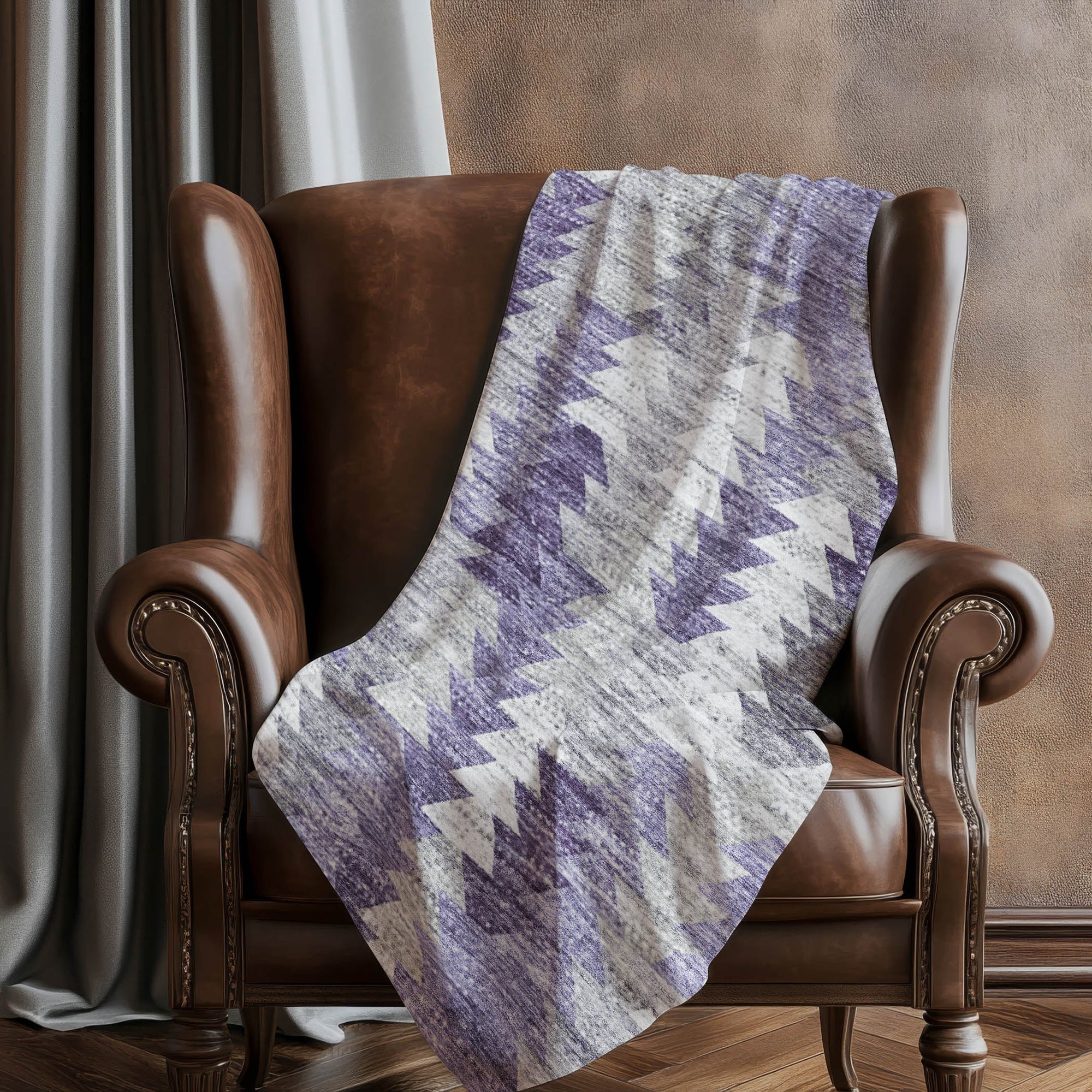 Addison Rugs Angled Checks 50" x 70" Throw Blanket