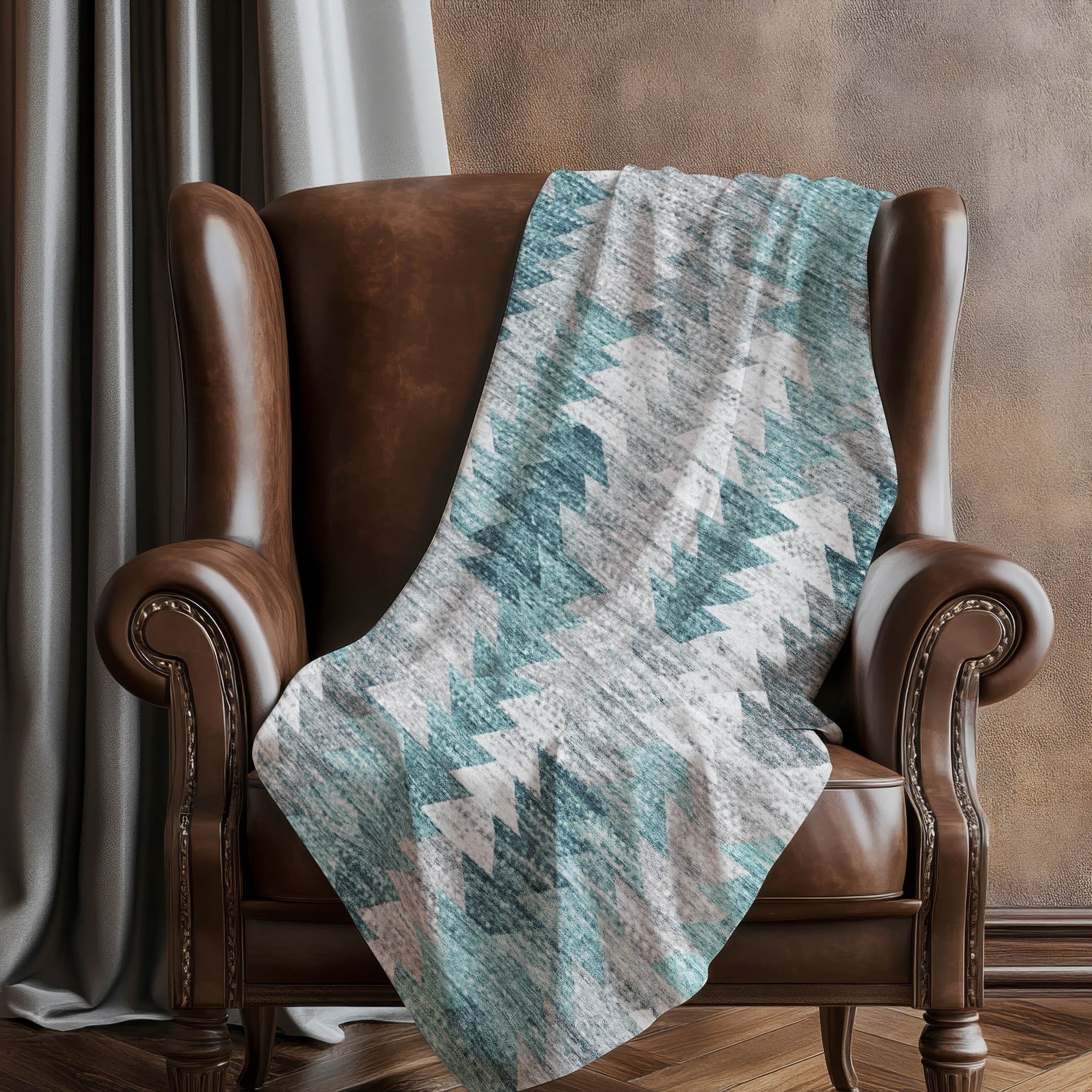 Addison Rugs Angled Checks 50" x 70" Throw Blanket