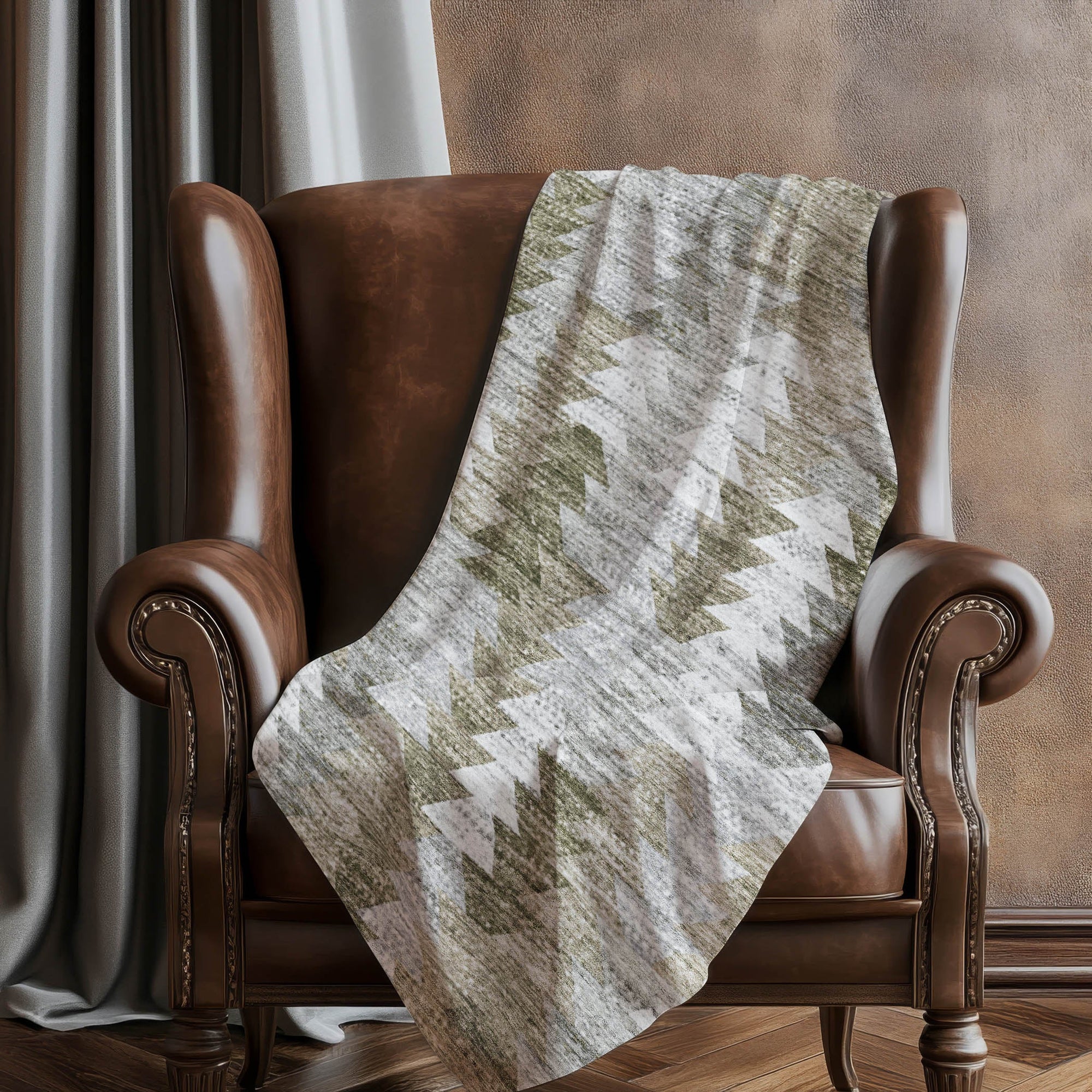 Addison Rugs Angled Checks 50" x 70" Throw Blanket