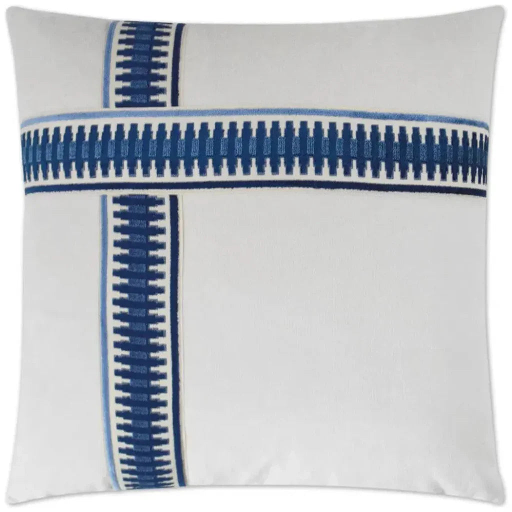 D.V. Kap Antibes II Blue Blue Throw Pillow With Insert
