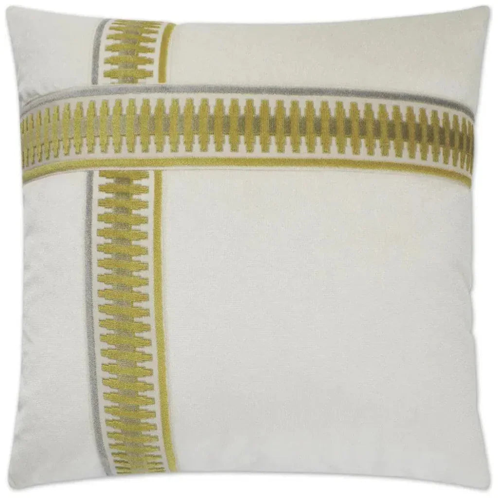 D.V. Kap Antibes II Yellow Throw Pillow With Insert