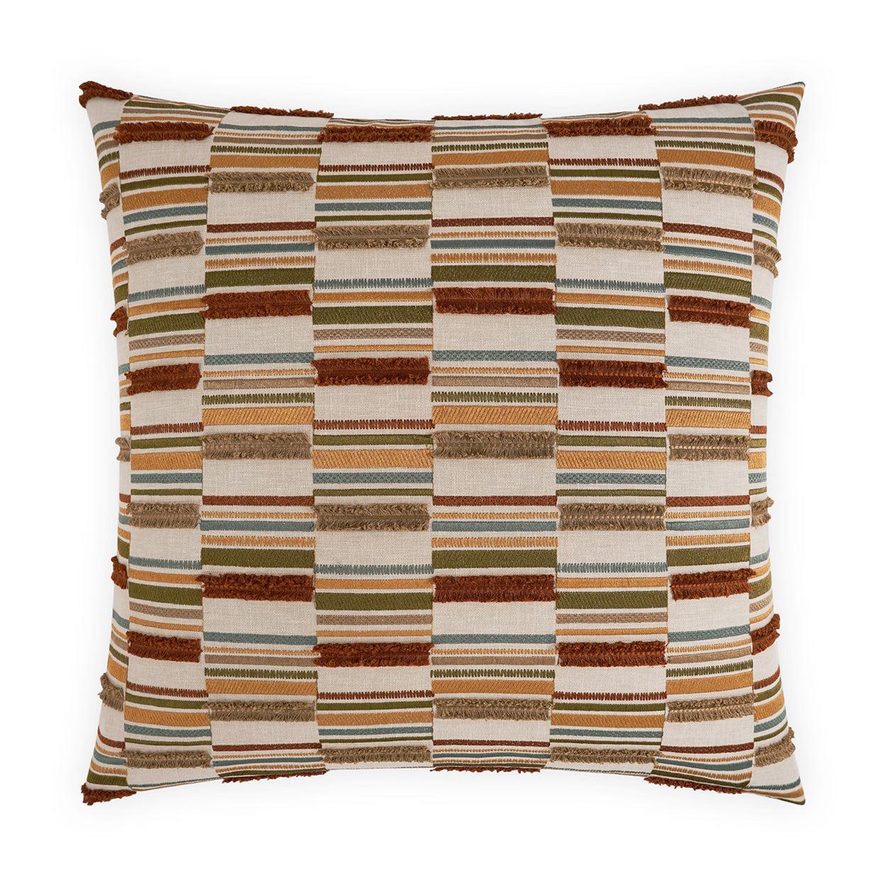 D.V. Kap Aptitude Spice Red Throw Pillow With Insert
