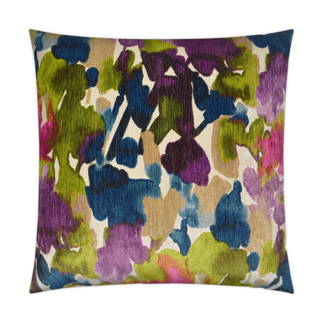 D.V. Kap Aquarelle Multi Color Throw Pillow With Insert