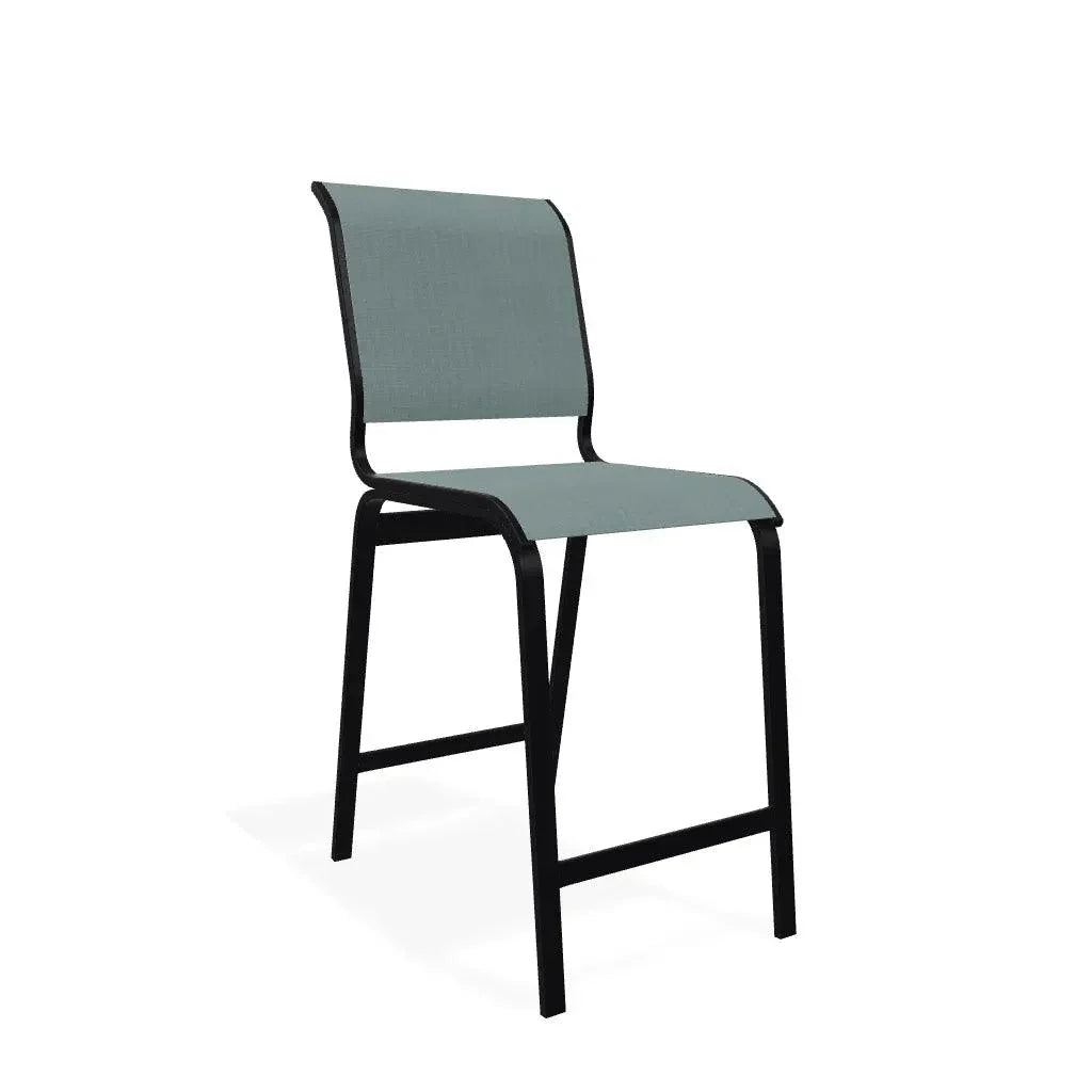 Telescope Aruba II Sling Balcony Height Armless Outdoor Chair