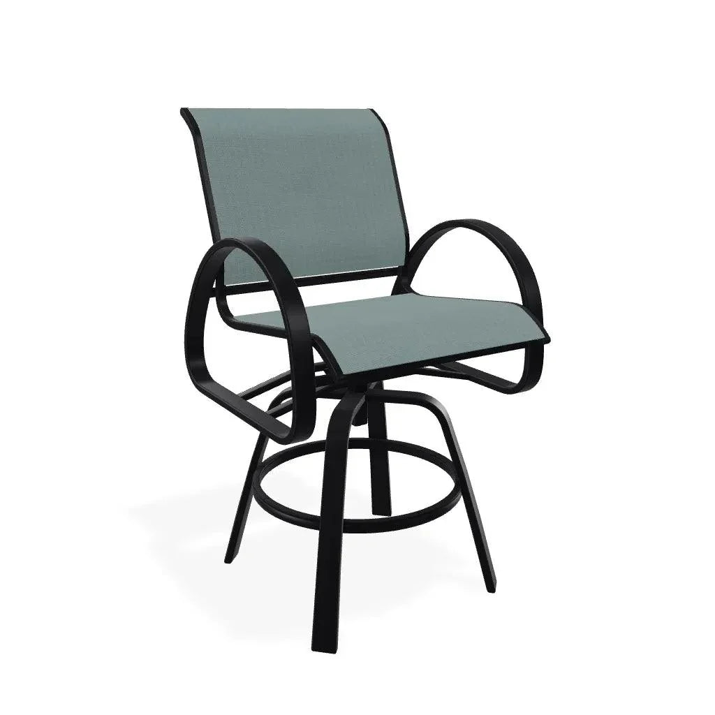 Telescope Aruba II Sling Balcony Height Swivel Outdoor Cafe Chair