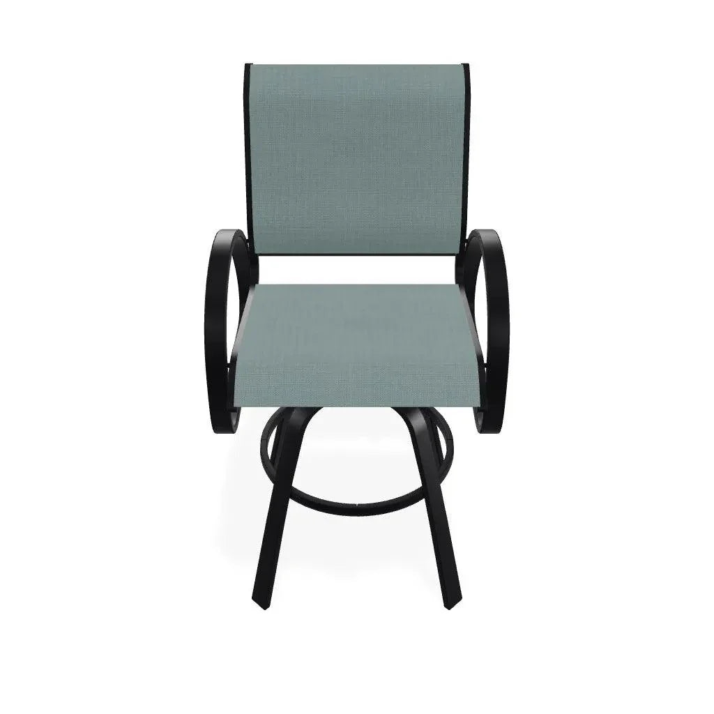 Telescope Aruba II Sling Bar Height Swivel Outdoor Cafe Chair