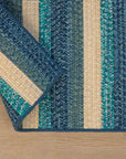 Ashton Tweed Stripe Square Outdoor Rugs