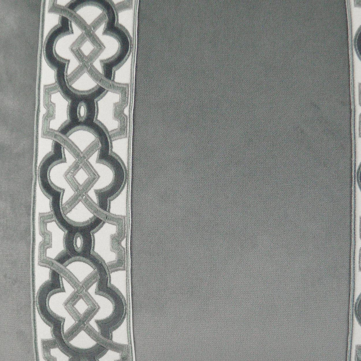 D.V. Kap Athenee Smoke Grey Throw Pillow With Insert