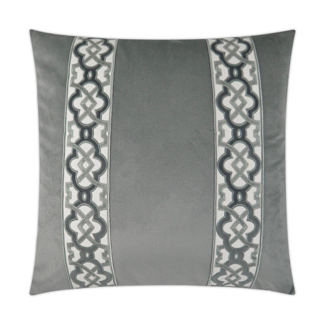 D.V. Kap Athenee Smoke Grey Throw Pillow With Insert