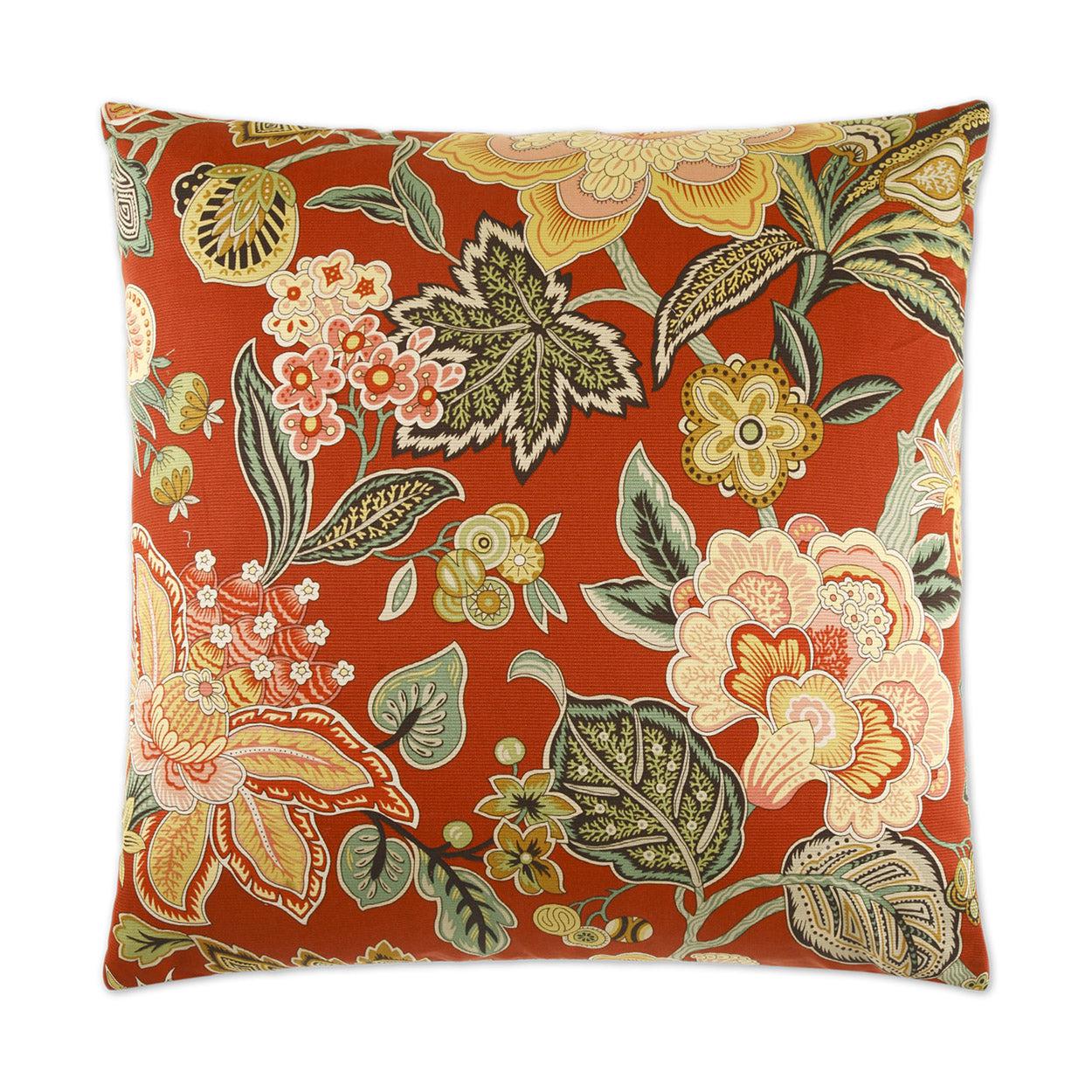 D.V. Kap Augustus Red Throw Pillow With Insert