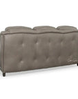 Bach Grey Leather Couch Benchmade In the USA -- view 6