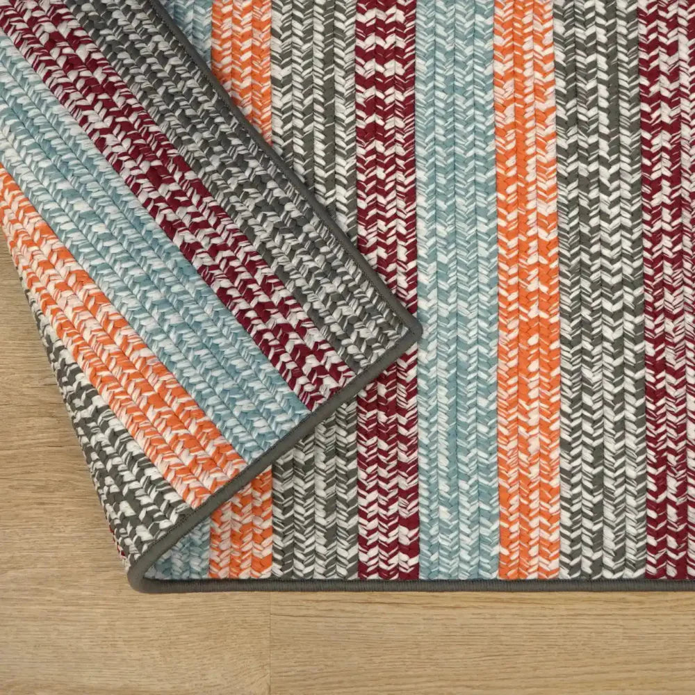 Baily Tweed Stripe Square Outdoor Rugs