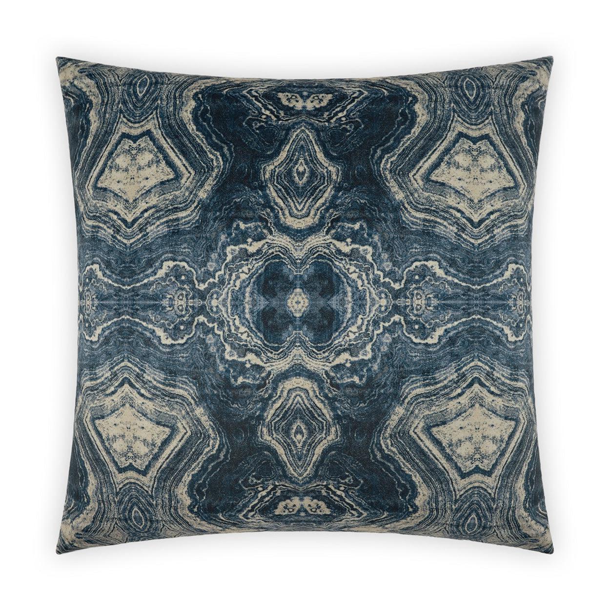 D.V. Kap Banding Indigo Blue Throw Pillow With Insert