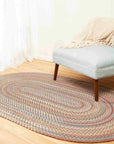 Bar Harbor Braided Oval Reversible Area Rugs