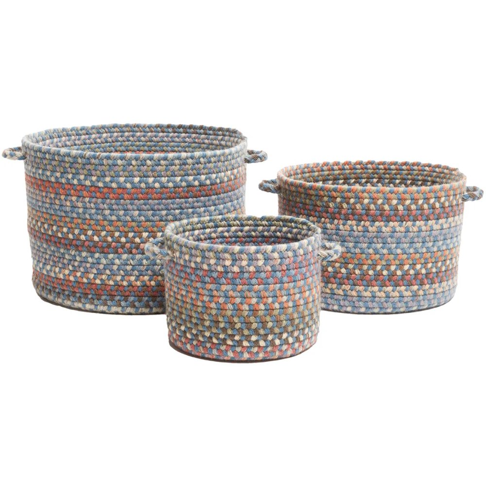 Bar Harbor Wood Braided Handmade Basket 3PC