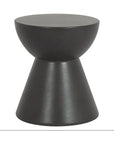Bazaar Dark Gray Round Outdoor End Table - LOOMLAN - Sunset West - Outdoor Side Tables