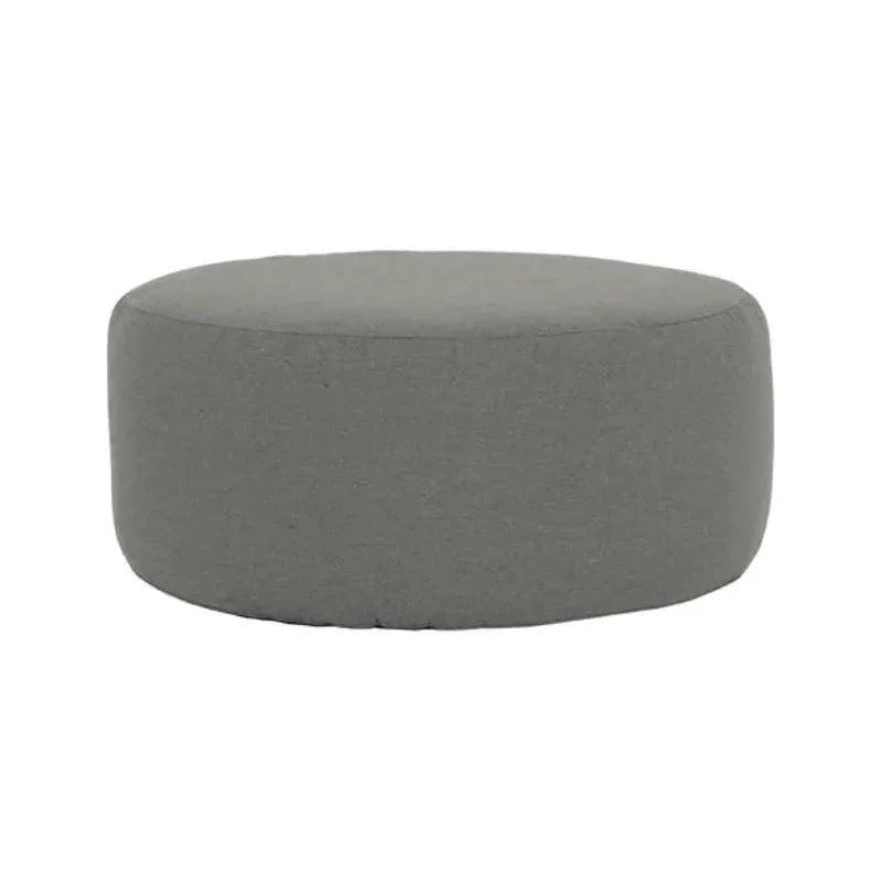 Bazaar Sunbrella Round Outdoor Ottoman-Outdoor Ottomans-Sunset West-42" Dia-LOOMLAN