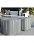 Bazaar Sunbrella Weatherproof Outdoor Pouf - LOOMLAN - Sunset West - Poufs and Stools