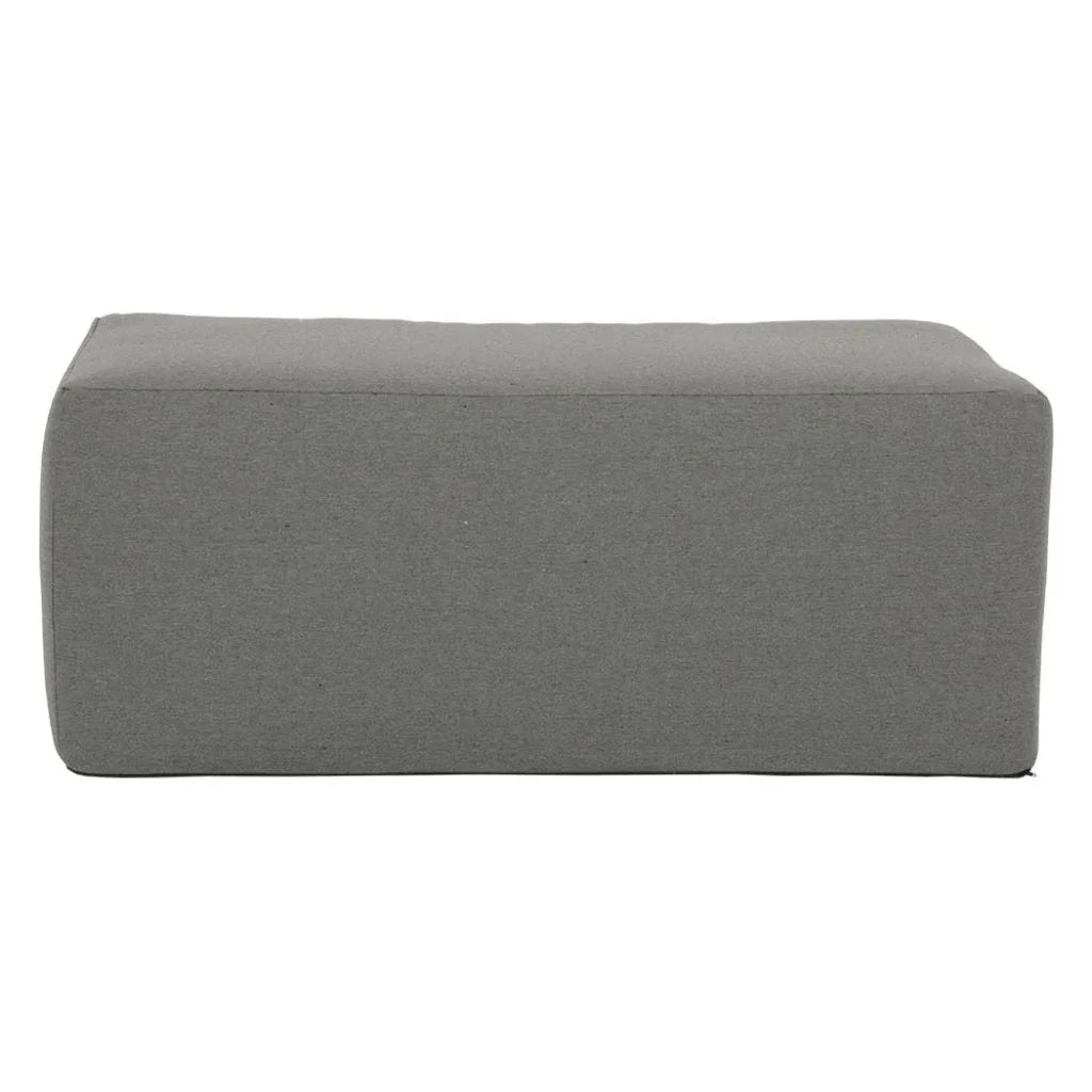 Bazaar Weatherproof Outdoor Ottoman-Outdoor Ottomans-Sunset West-LOOMLAN