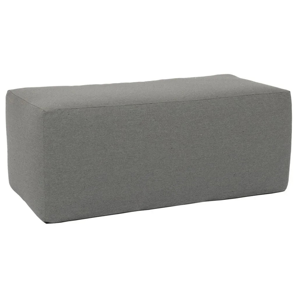 Bazaar Weatherproof Outdoor Ottoman-Outdoor Ottomans-Sunset West-Rectangle-LOOMLAN