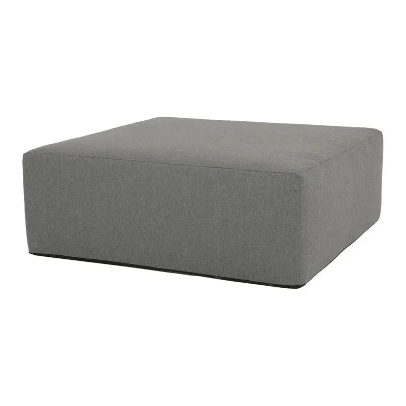 Bazaar Weatherproof Outdoor Ottoman-Outdoor Ottomans-Sunset West-Square-LOOMLAN