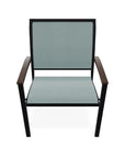 Bazza Dining Height Stacking Cafe Chair MGP Arm Accents