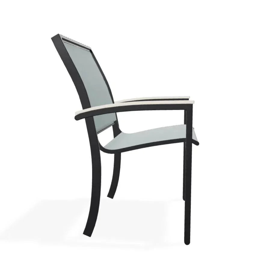 Bazza Dining Height Stacking Cafe Chair MGP Arm Accents