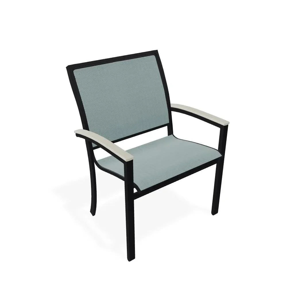 Bazza Dining Height Stacking Cafe Chair MGP Arm Accents