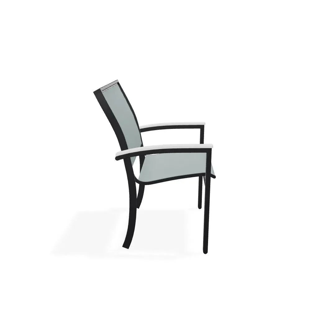 Bazza Dining Height Stacking Cafe Chair MGP Arm Accents