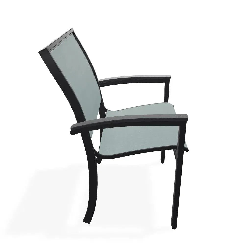 Bazza Dining Height Stacking Cafe Chair MGP Arm Accents