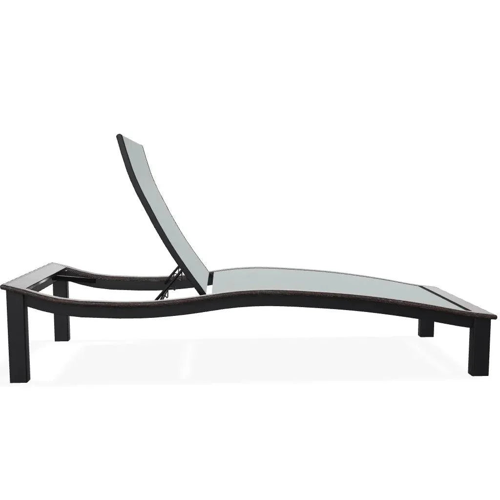 Bazza Lounge Chaise with Polymer Accent