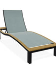 Bazza Lounge Chaise with Polymer Accent