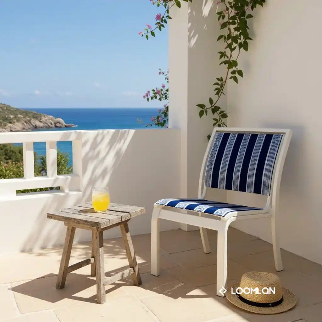 Telescope Bazza Sling Stacking Armless Outdoor Cafe Chair