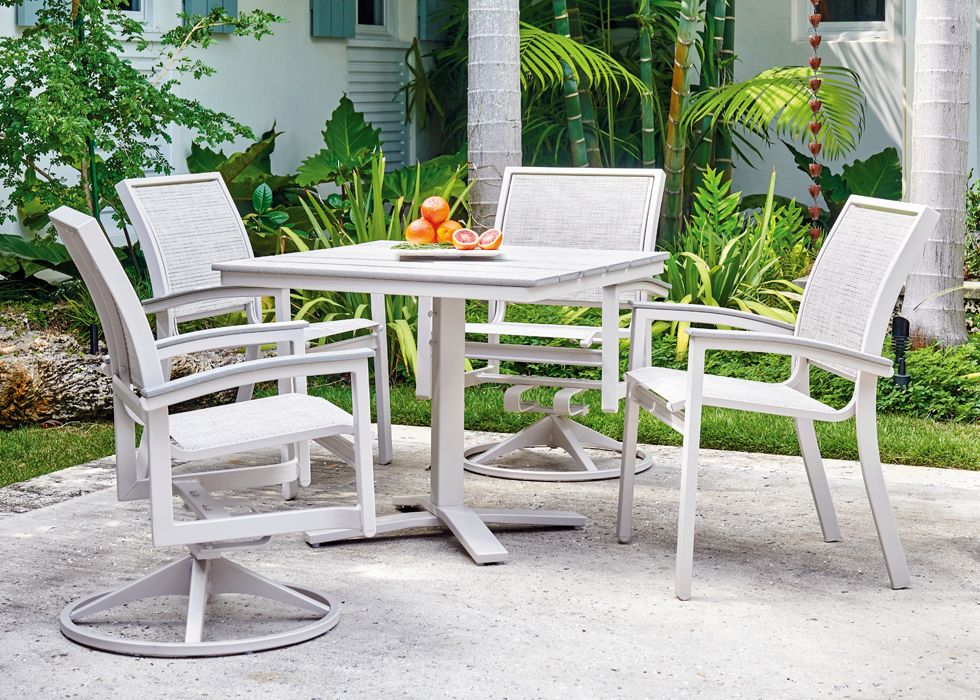 Telescope Bazza Sling Square Outdoor Dining Set 5PC