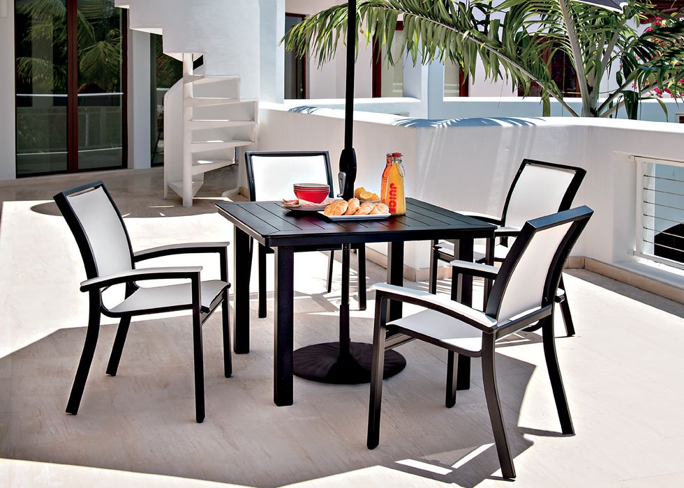 Telescope Bazza Sling Stacking Outdoor Dining Set 5PC