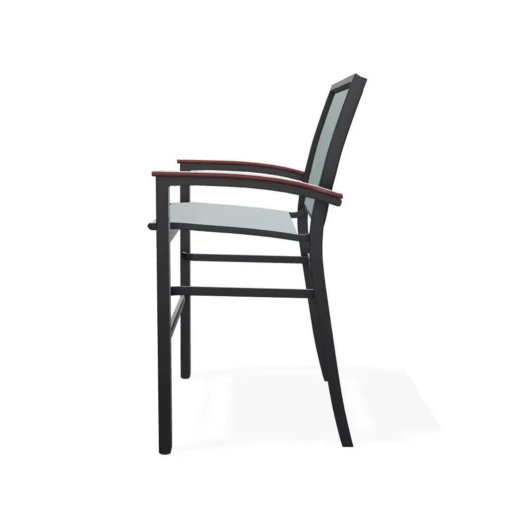 Bazza Stacking Bar Height MGP Armed Cafe Chair