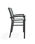 Bazza Stacking Bar Height Polymer Armed Cafe Chair