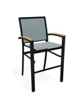 Bazza Stacking Bar Height Polymer Armed Cafe Chair