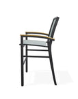 Bazza Stacking Bar Height Polymer Armed Cafe Chair