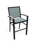 Bazza Stacking Bar Height Polymer Armed Cafe Chair