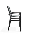 Bazza Stacking Bar Height Polymer Armed Cafe Chair