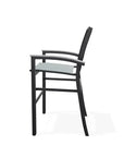 Bazza Stacking Bar Height Polymer Armed Cafe Chair