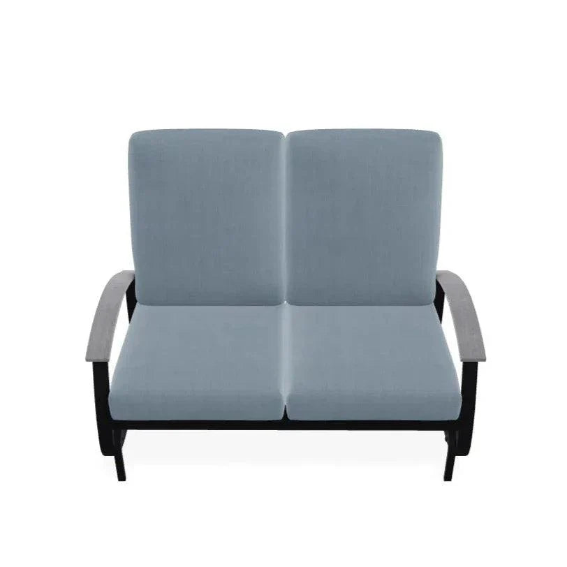 Belle Isle Cushion 2-Seat Glider Polymer Arms