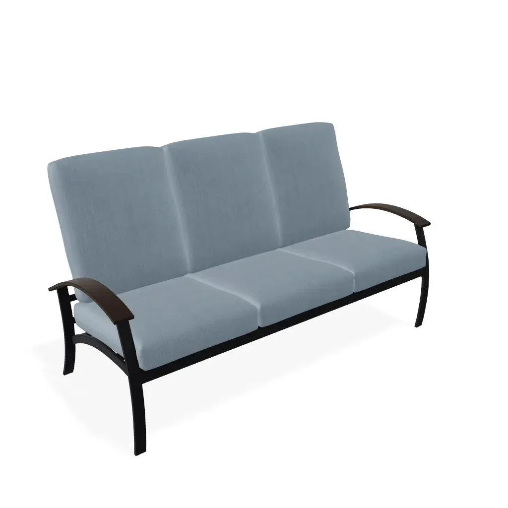 Belle Isle Cushion Three-Seat Sofa MGP Arms