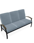 Belle Isle Cushion Three-Seat Sofa MGP Arms