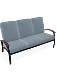 Belle Isle Cushion Three-Seat Sofa MGP Arms