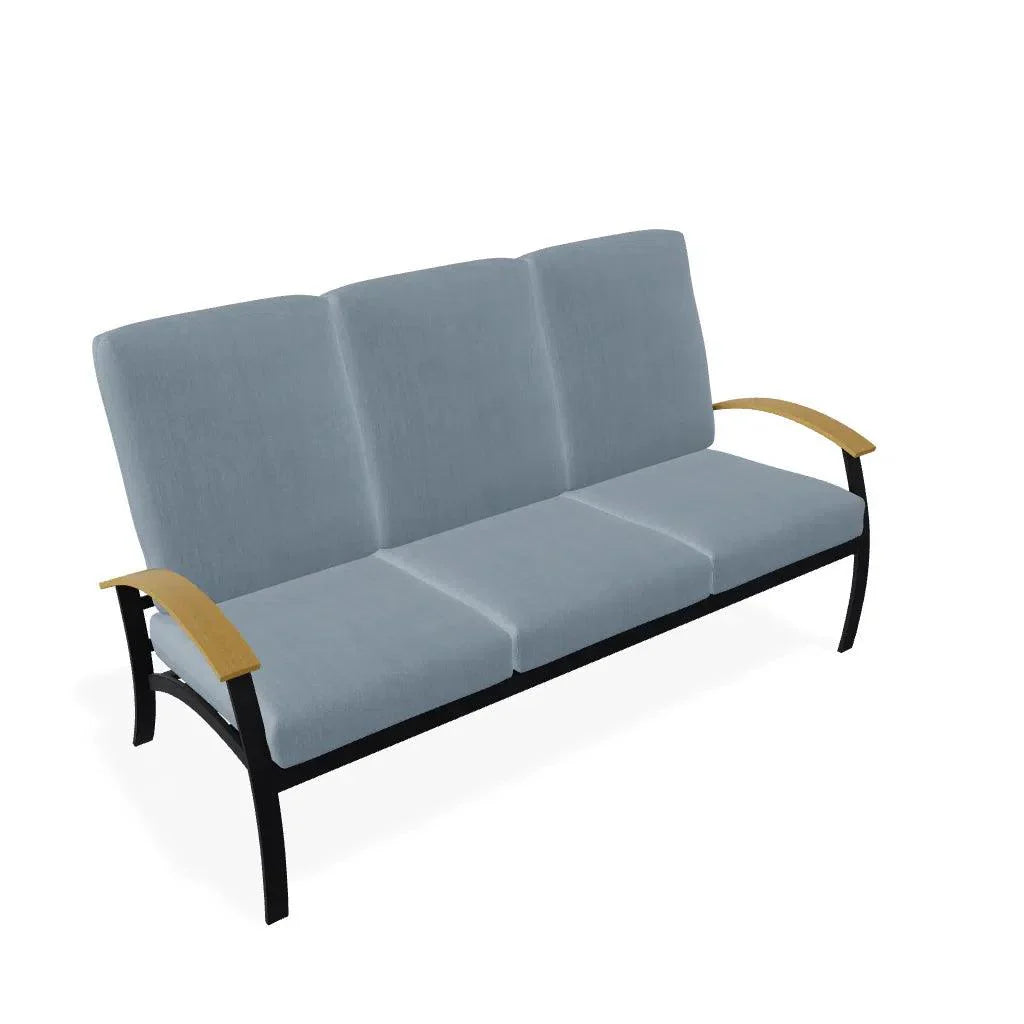 Belle Isle Cushion Three-Seat Sofa Polymer Arms